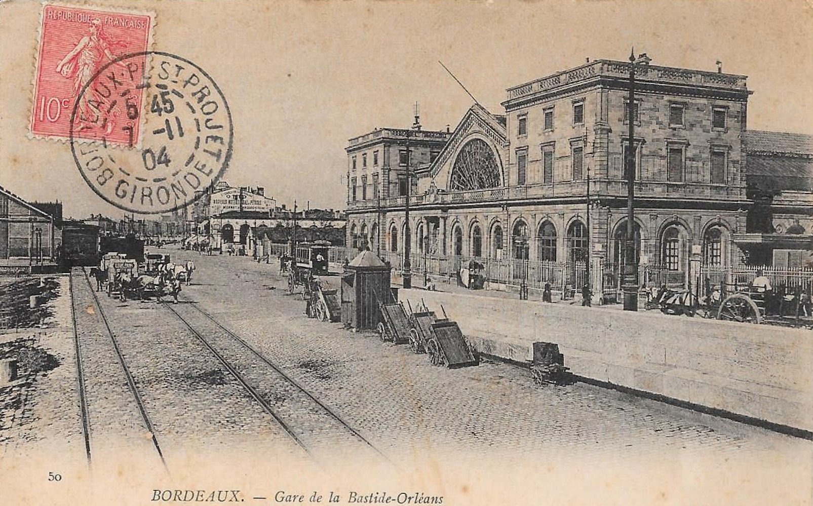 Bordeaux Gare d'Orléans Vue aerienne 